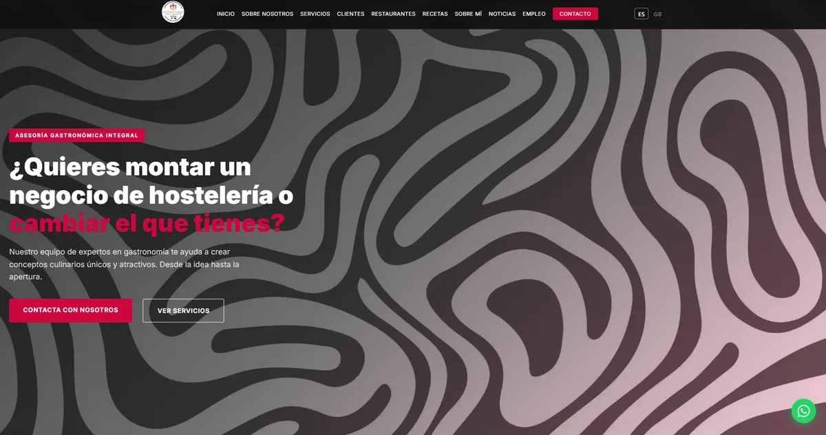 Página web de Hostelería y Restauración 360 — proyecto de Zecrom Valladolid